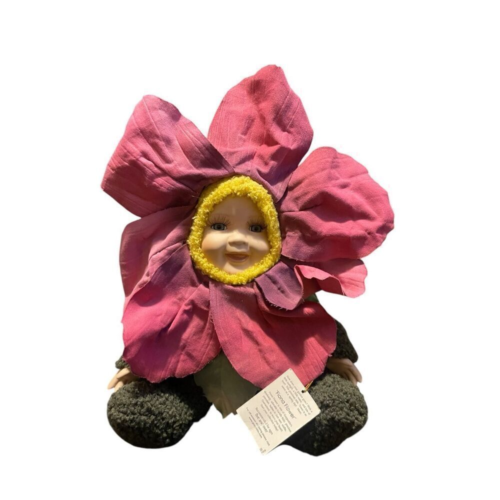 New Cuddle Kids Multicolor 2001 Fiona Flower Stuffed Animal Plush Toy 10"